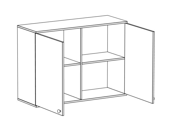 Шкаф Play белый, дуб корбридж — изображение 3