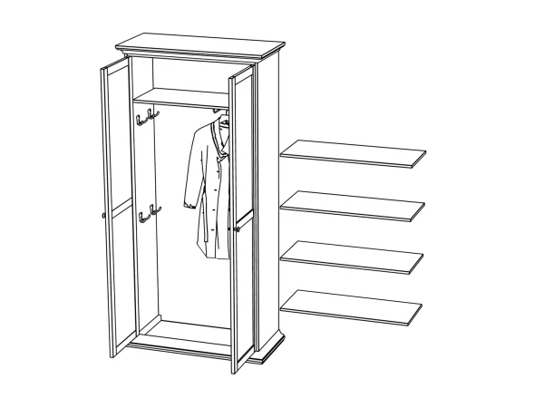Шкаф Reina дуб сонома — изображение 3