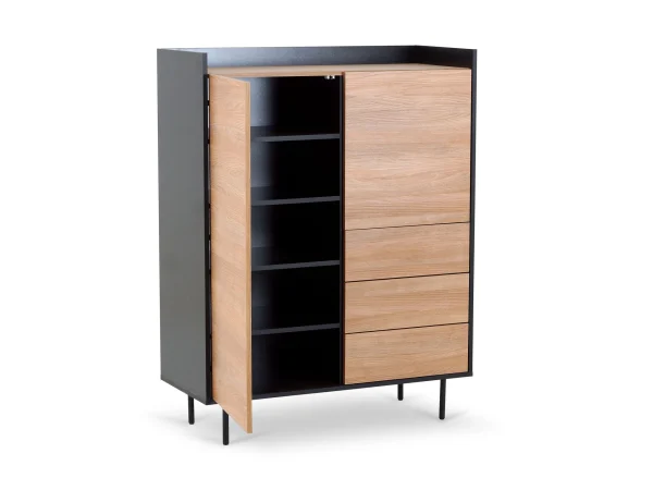 Шкаф с баром Look черный, робиния брэнсон — изображение 4