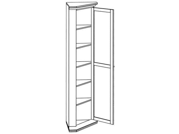 Шкаф угловой белый — изображение 2