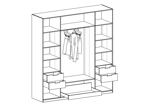 Шкаф Uno белый — изображение 5