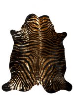 Шкура коровы COLUMBIA BLACK GOLD ZEBRA PRINT — изображение 2