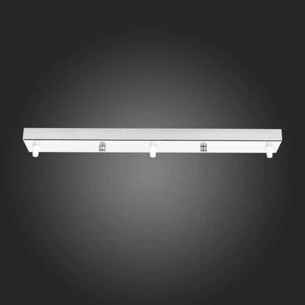 SL001.113.03 Потолочное крепление на 3 лампы (прямоугольное) ST-Luce Хром SL1 — изображение 2