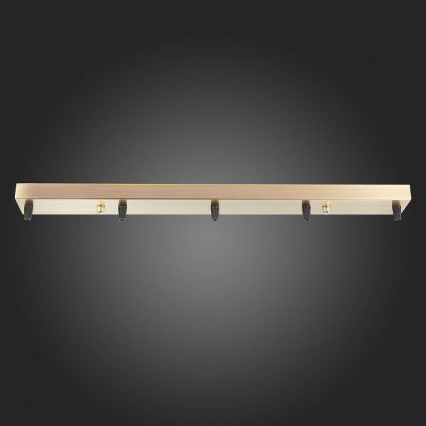 sl001.313.05-potolochnoe-kreplenie-na-5-lamp-prjamougolnoe-st-luce-bronza-sl1-1 SL001.313.05 Потолочное крепление на 5 ламп (прямоугольное) ST-Luce Бронза SL1 — изображение 2