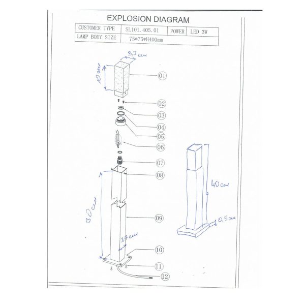 SL101.405.01 Светильник уличный наземный ST-Luce Черный/Белый LED 1*3W 4000K VIVO — изображение 4