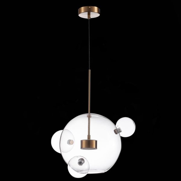 SL1133.203.01 Светильник подвесной ST-Luce Латунь/Прозрачный LED 1*14W 3000K BOPONE — изображение 4