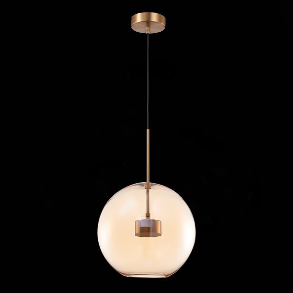 sl1133.323.01-svetilnik-podvesnoj-st-luce-latunkonjachnyj-led-110w-3000k-bopone-3 SL1133.323.01 Светильник подвесной ST-Luce Латунь/Коньячный LED 1*10W 3000K BOPONE — изображение 4