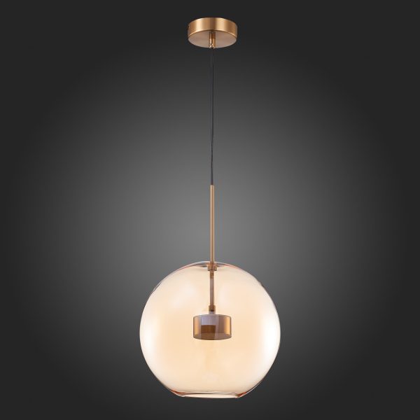 sl1133.323.01-svetilnik-podvesnoj-st-luce-latunkonjachnyj-led-110w-3000k-bopone-4 SL1133.323.01 Светильник подвесной ST-Luce Латунь/Коньячный LED 1*10W 3000K BOPONE — изображение 5