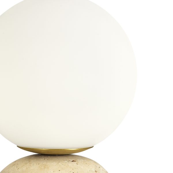 SL1191.704.01 Прикроватная лампа ST-Luce травертиновый/белый G9 1*5W NEBULA — изображение 4