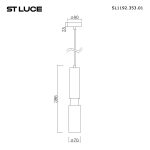 SL1192.353.01 Светильник подвесной ST-Luce Латунь/Латунь, Белый GU10 1*5W 4000K PRIETTI — изображение 5