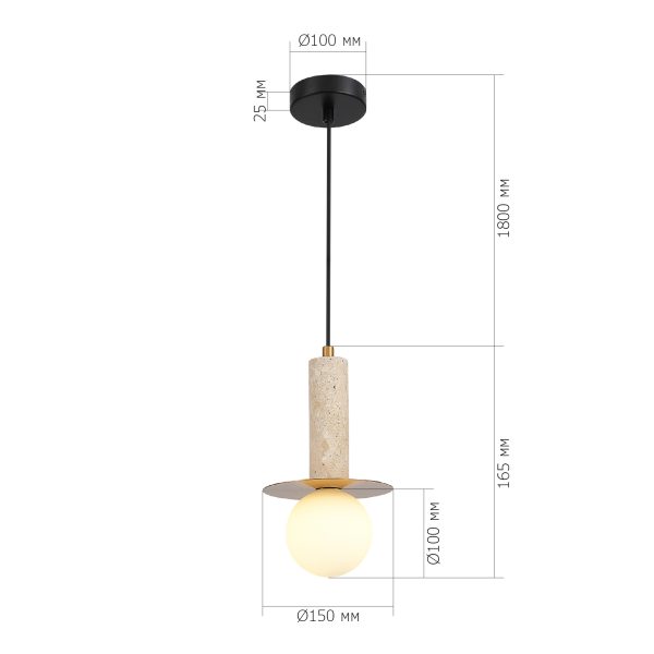 sl1194.303.01-svetilnik-podvesnoj-st-luce-latunbelyj-g9-15w-4000k-earthy-4 SL1194.303.01 Светильник подвесной ST-Luce латунь/белый G9 1*5W 4000K EARTHY — изображение 5