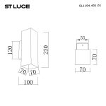 SL1194.401.01 Светильник настенный ST-Luce Черный/Бежевый GU10 1*5W 4000K EARTHY — изображение 4