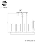 SL1229.303.12 Люстра подвесная ST-Luce Латунь/Прозрачный GU10 12*5W TERNI — изображение 3