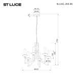 SL1241.203.06 Люстра подвесная ST-Luce Золотистый/Белый E14 6*40W VETRANO — изображение 5