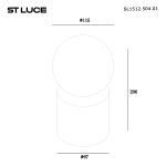 SL1512.504.01 Прикроватная лампа ST-Luce Белый/Белый G9 1*5W 4000K ESTRUZZO — изображение 3