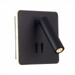 SL1586.431.01 Светильник настенный Черный LED 1*9W 3000K 624Lm Ra>80  IP20 L-xW140xH140 170-240V Настенные светильники — изображение 3