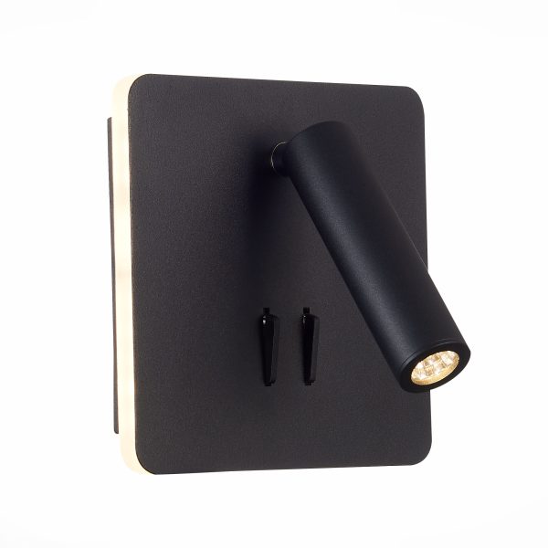 sl1586.431.01-svetilnik-nastennyj-chernyj-led-19w-3000k-624lm-ragt80-ip20-l-xw140xh140-170-240v-nastennye-svetilniki-2 SL1586.431.01 Светильник настенный Черный LED 1*9W 3000K 624Lm Ra>80  IP20 L-xW140xH140 170-240V Настенные светильники — изображение 3