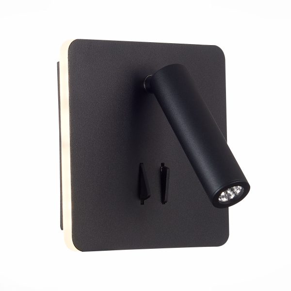 sl1586.431.01-svetilnik-nastennyj-chernyj-led-19w-3000k-624lm-ragt80-ip20-l-xw140xh140-170-240v-nastennye-svetilniki-3 SL1586.431.01 Светильник настенный Черный LED 1*9W 3000K 624Lm Ra>80  IP20 L-xW140xH140 170-240V Настенные светильники — изображение 4