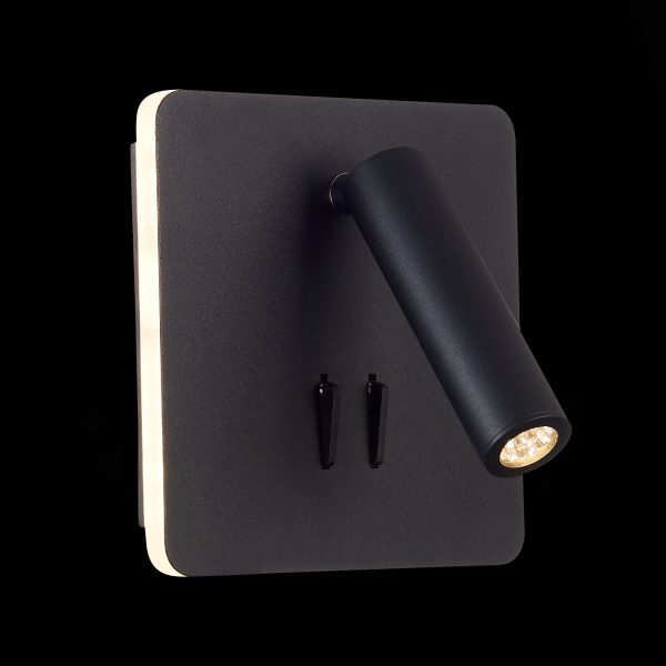 SL1586.431.01 Светильник настенный Черный LED 1*9W 3000K 624Lm Ra>80  IP20 L-xW140xH140 170-240V Настенные светильники SL1586.431.01 Светильник настенный Черный LED 1*9W 3000K 624Lm Ra>80  IP20 L-xW140xH140 170-240V Настенные светильники