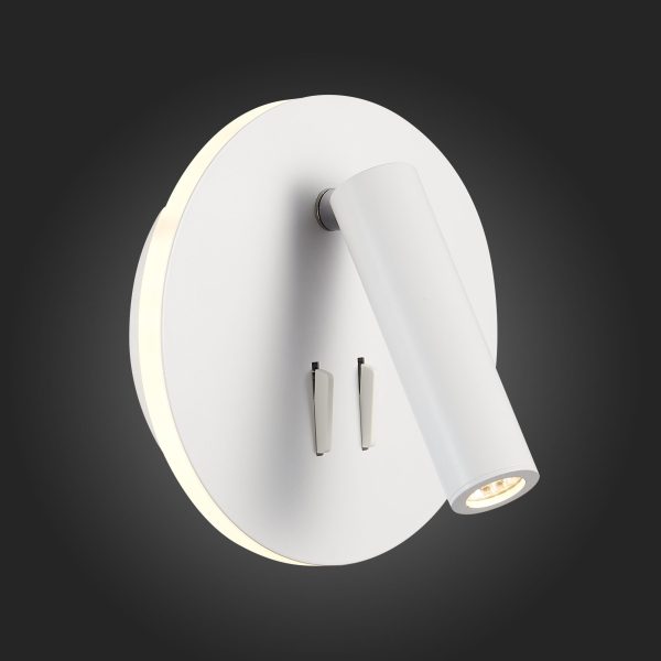 SL1586.513.01 Светильник настенный Белый LED 1*8W 3000K 624Lm Ra>80 24° IP20 L-xW155xH155 170-240V Настенные светильники — изображение 2