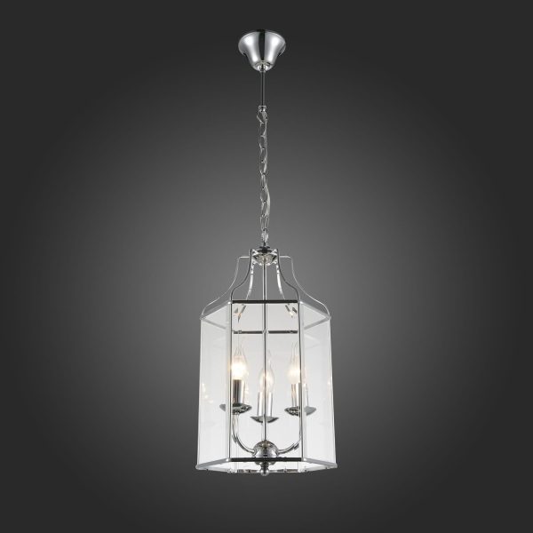 sl228.103.03-ljustra-podvesnaja-st-luce-hromprozrachnyj-e14-340w-terso-4 SL228.103.03 Люстра подвесная ST-Luce Хром/Прозрачный E14 3*40W TERSO — изображение 5