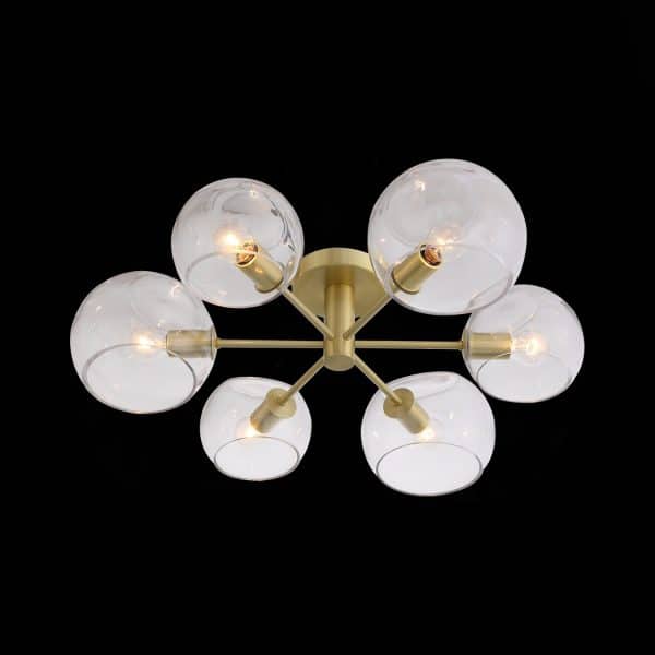 SL434.202.06 Люстра потолочная ST-Luce Латунь/Прозрачный E14 6*40W CALMARE — изображение 4