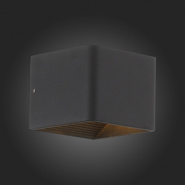 sl455.041.01-svetilnik-nastennyj-st-luce-chernyjchernyj-led-16w-3000k-nastennye-svetilniki-1 SL455.041.01 Светильник настенный ST-Luce Черный/Черный LED 1*6W 3000K Настенные светильники — изображение 2