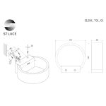 SL591.701.01 Светильник настенный ST-Luce Матовый Никель,Белый/Матовый Никель,Белый LED 1*6W 4000K Настенные светильники — изображение 4