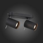SL597.401.02 Спот ST-Luce Черный, Хром/Черный GU10 LED 2*3W Потолочные светильники — изображение 5
