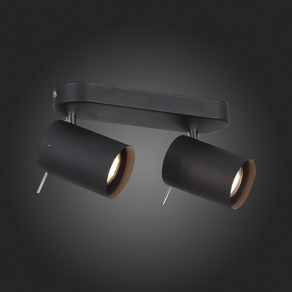 SL597.401.02 Спот ST-Luce Черный, Хром/Черный GU10 LED 2*3W Потолочные светильники — изображение 5