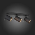 SL597.401.03 Спот ST-Luce Черный, Хром/Черный GU10 LED 3*3W Потолочные светильники — изображение 5