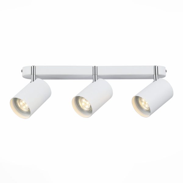 sl597.501.03-spot-st-luce-belyj-hrombelyj-gu10-led-33w-potolochnye-svetilniki-2 SL597.501.03 Спот ST-Luce Белый, Хром/Белый GU10 LED 3*3W Потолочные светильники — изображение 3