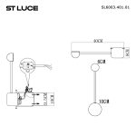 SL6003.401.01 Светильник настенный ST-Luce Черный/Черный LED 1*4W 4000K Настенные светильники — изображение 5