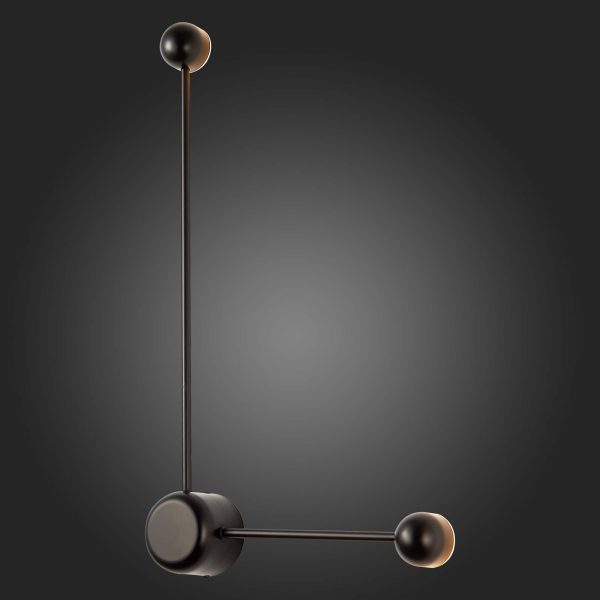 SL6003.401.02 Светильник настенный ST-Luce Черный/Черный LED 2*4W 4000K Настенные светильники — изображение 2