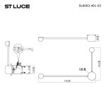 SL6003.401.02 Светильник настенный ST-Luce Черный/Черный LED 2*4W 4000K Настенные светильники — изображение 5
