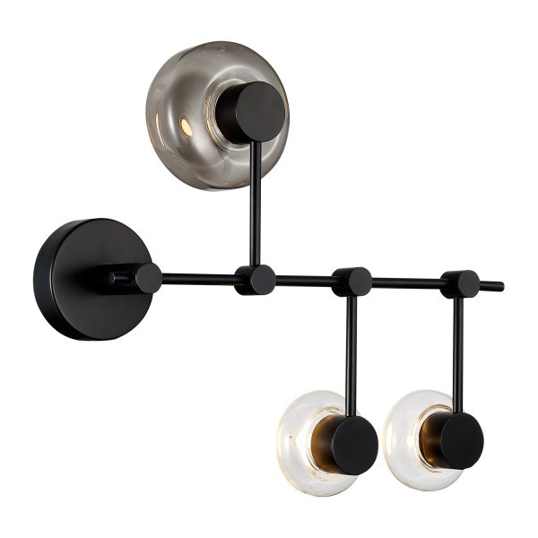 SL6005.401.03 Светильник настенно-потолочный ST-Luce Черный/Дымчатый, Прозрачный LED 3*3W 3000K VALLO — изображение 3