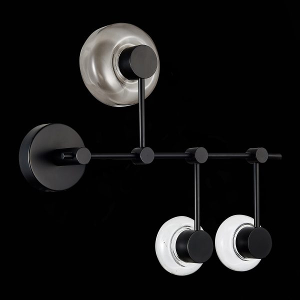 SL6005.401.03 Светильник настенно-потолочный ST-Luce Черный/Дымчатый, Прозрачный LED 3*3W 3000K VALLO — изображение 4