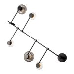 SL6005.401.05 Светильник настенно-потолочный ST-Luce Черный/Дымчатый, Прозрачный LED 5*3W 3000K VALLO — изображение 3