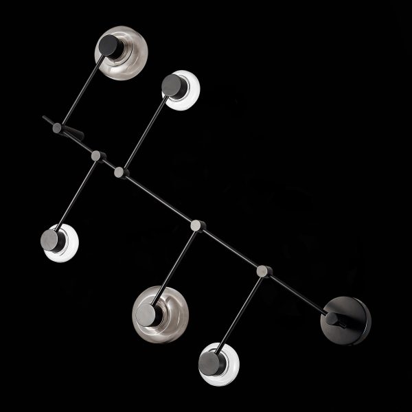 SL6005.401.05 Светильник настенно-потолочный ST-Luce Черный/Дымчатый, Прозрачный LED 5*3W 3000K VALLO — изображение 4