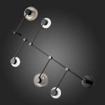 SL6005.401.05 Светильник настенно-потолочный ST-Luce Черный/Дымчатый, Прозрачный LED 5*3W 3000K VALLO — изображение 5