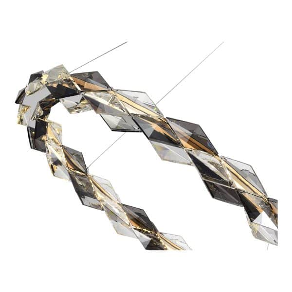 SL6009.103.01 Люстра подвесная ST-Luce Хром/Прозрачно-Дымчатый LED 1*30W 3000K DIAMANTA — изображение 3