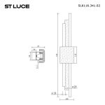 SL6116.341.02 Бра ST-Luce Латунь/Латунь, Черный LED 2*3W 3000K BRIGHTON — изображение 5