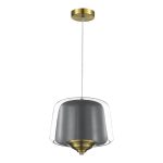 SL6127.313.01 Светильник подвесной ST-Luce Латунь/Серый, Прозрачный LED 1*18W 3000K PANDORA — изображение 3