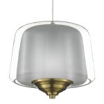 SL6127.313.01 Светильник подвесной ST-Luce Латунь/Серый, Прозрачный LED 1*18W 3000K PANDORA — изображение 4
