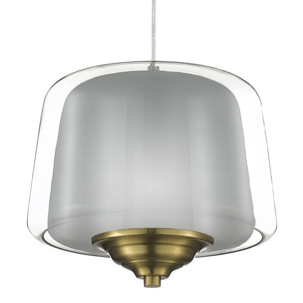 SL6127.313.01 Светильник подвесной ST-Luce Латунь/Серый, Прозрачный LED 1*18W 3000K PANDORA — изображение 4