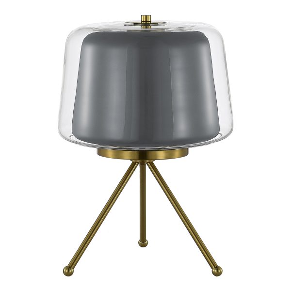 sl6127.314.01-prikrovatnaja-lampa-st-luce-latunseryj-prozrachnyj-led-116w-3000k-pandora-2 SL6127.314.01 Прикроватная лампа ST-Luce Латунь/Серый, Прозрачный LED 1*16W 3000K PANDORA — изображение 3