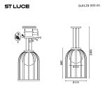 SL6129.503.01 Светильник подвесной ST-Luce Белый/Белый E27 1*60W NORDIC — изображение 5