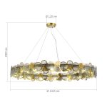SL6133.313.16 Светильник подвесной ST-Luce Латунь/Дымчатый G9 LED 16*5W 4000K SWATCH — изображение 4