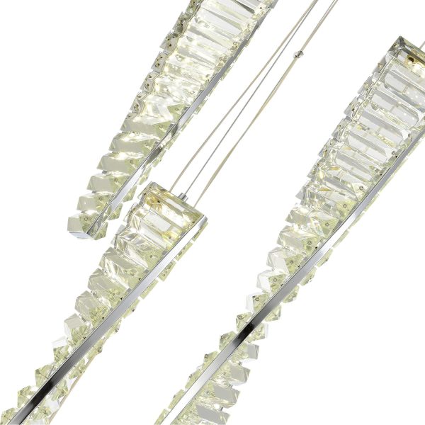 SL6205.103.05 Светильник подвесной ST-Luce Хром/Прозрачный LED 1*55W 4000K ELICA — изображение 4