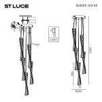 SL6205.103.05 Светильник подвесной ST-Luce Хром/Прозрачный LED 1*55W 4000K ELICA — изображение 5